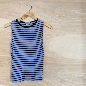 Susan Lawrence tank / lavender stripe / small